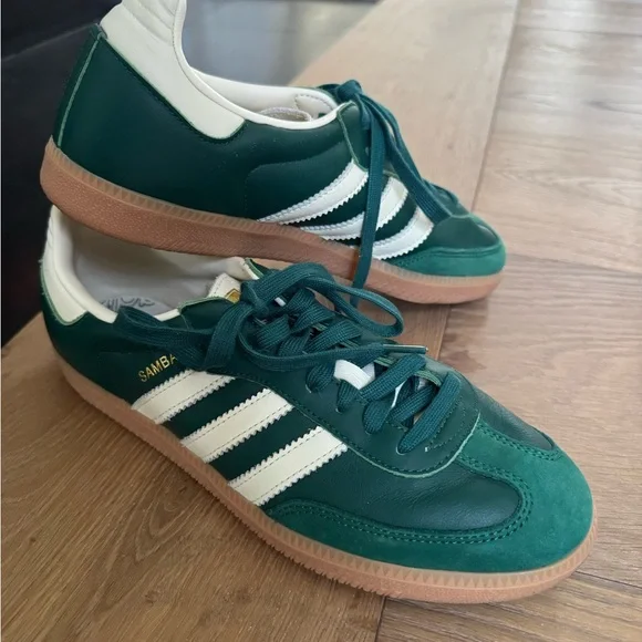 Adidas Collegiate Green Sambas Women’s size 9 - Picture 3 of 16